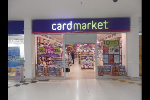 The first Card Market stores opened last month and one is in Swindon, home of parent retailer WHSmith.